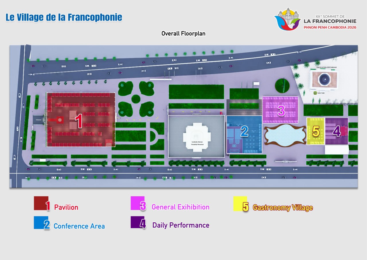 Plan général - Village de la Francophonie